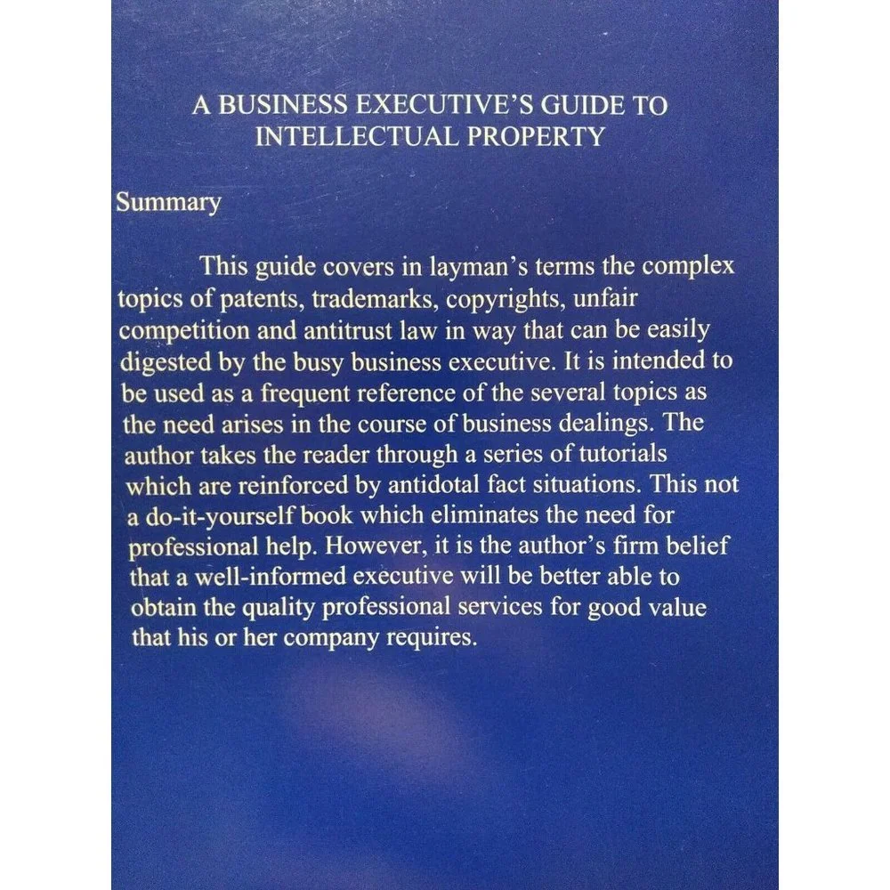 A Business Executive's Guide To Intellectual Property Like New C. Lamont Whitham